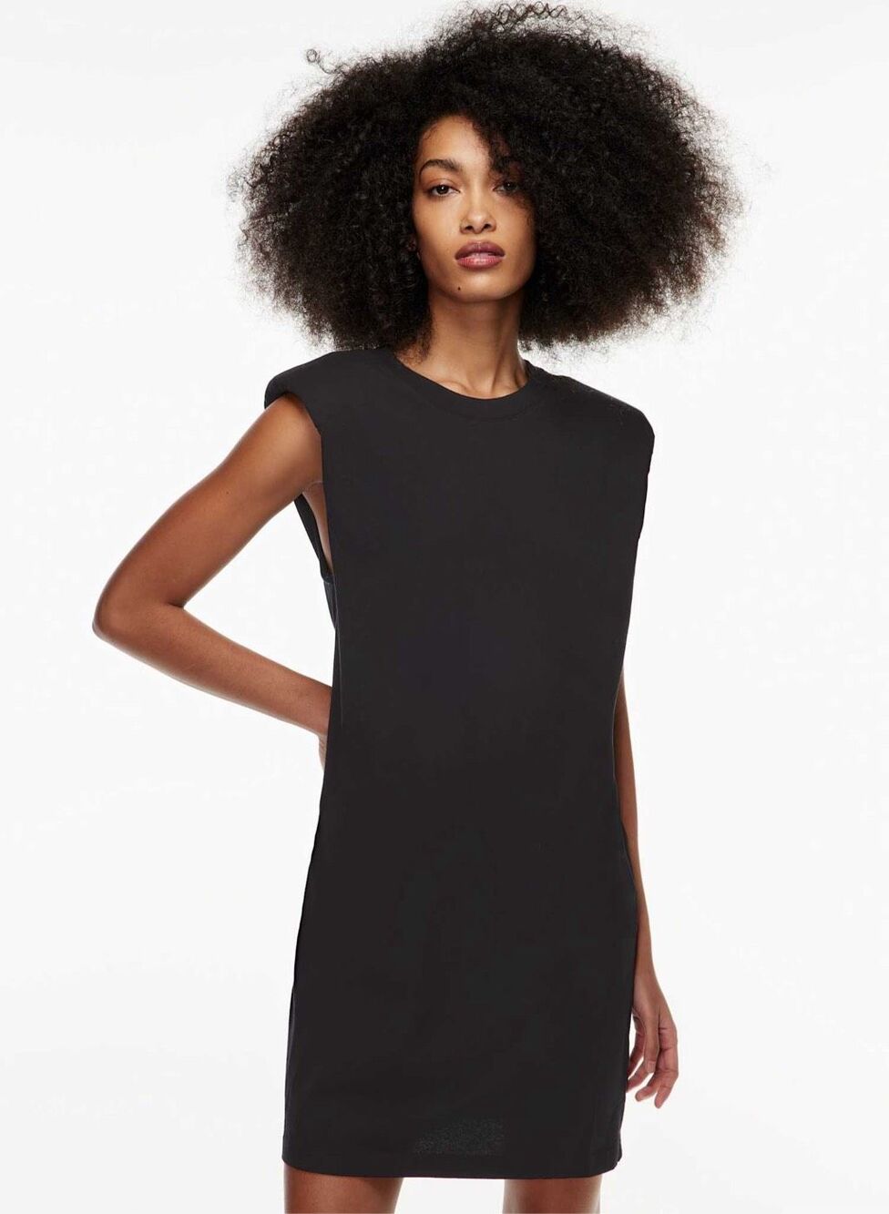 Aritzia Babaton Shoulder Pad Black Sz Large Dress